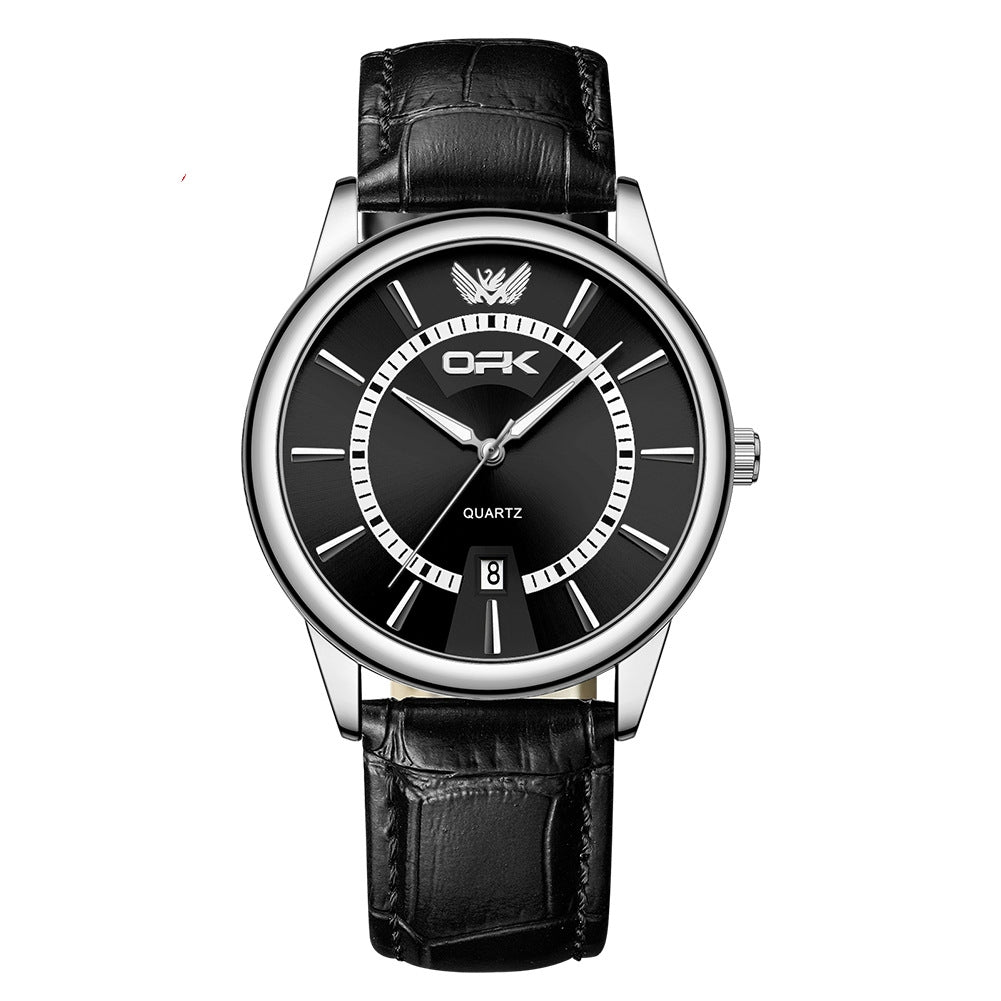 Single-calendar Waterproof Quartz Mens Watch