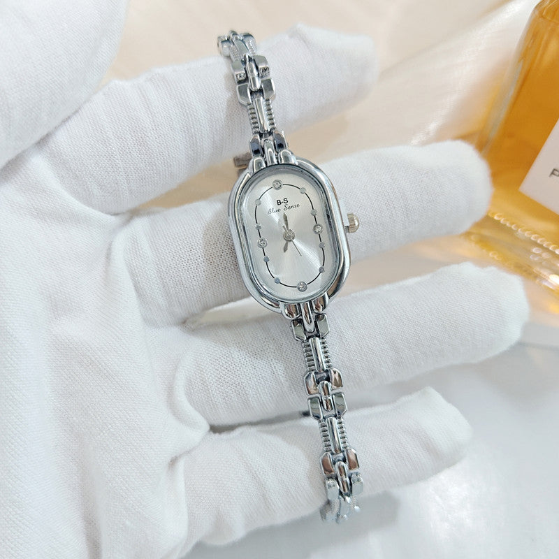 Retro Luxe Diamond-Encrusted Womens Watch