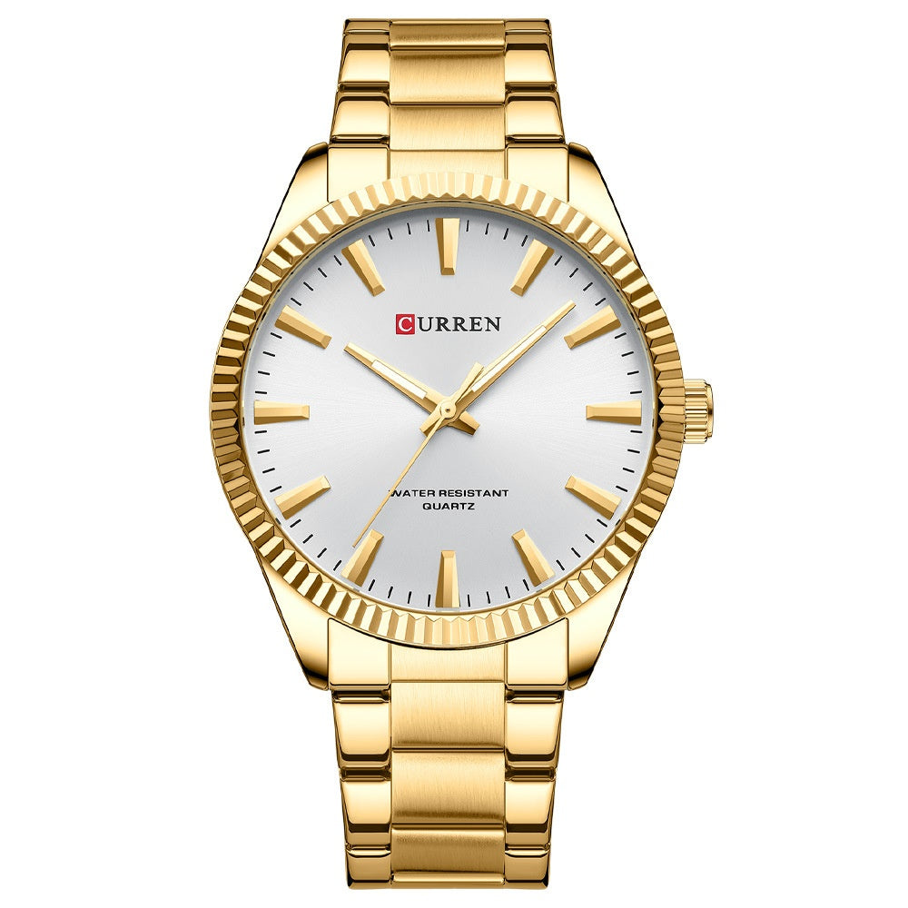 Business Mens Waterproof Round Pin-Strap Watch