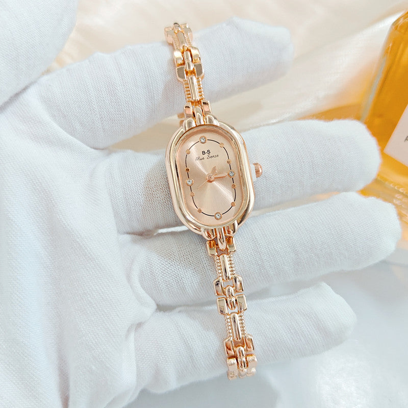 Retro Luxe Diamond-Encrusted Womens Watch