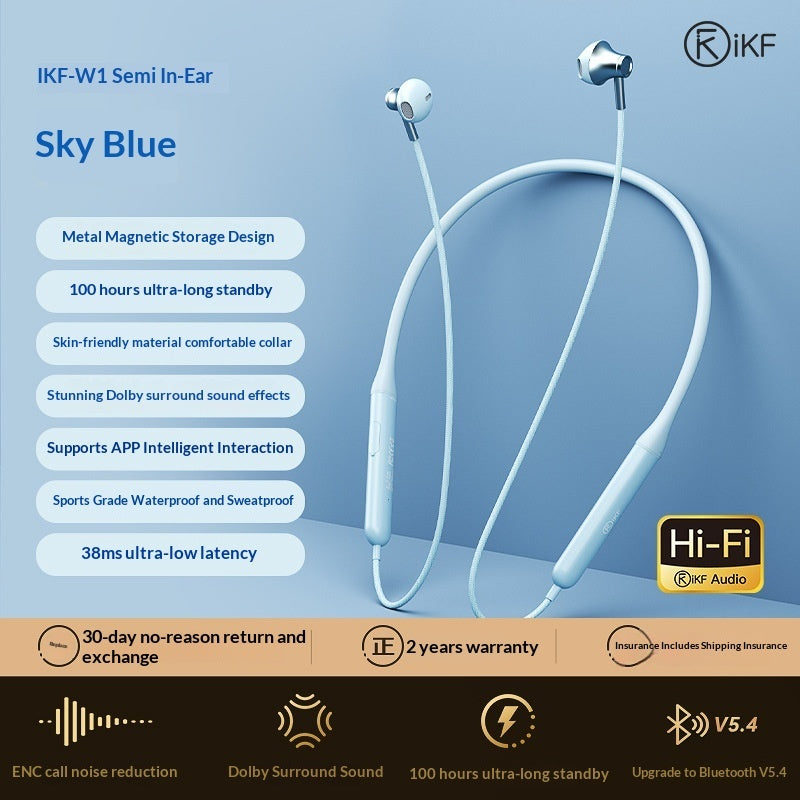 Wireless Neckband Bluetooth Earbuds For Running And Exercise