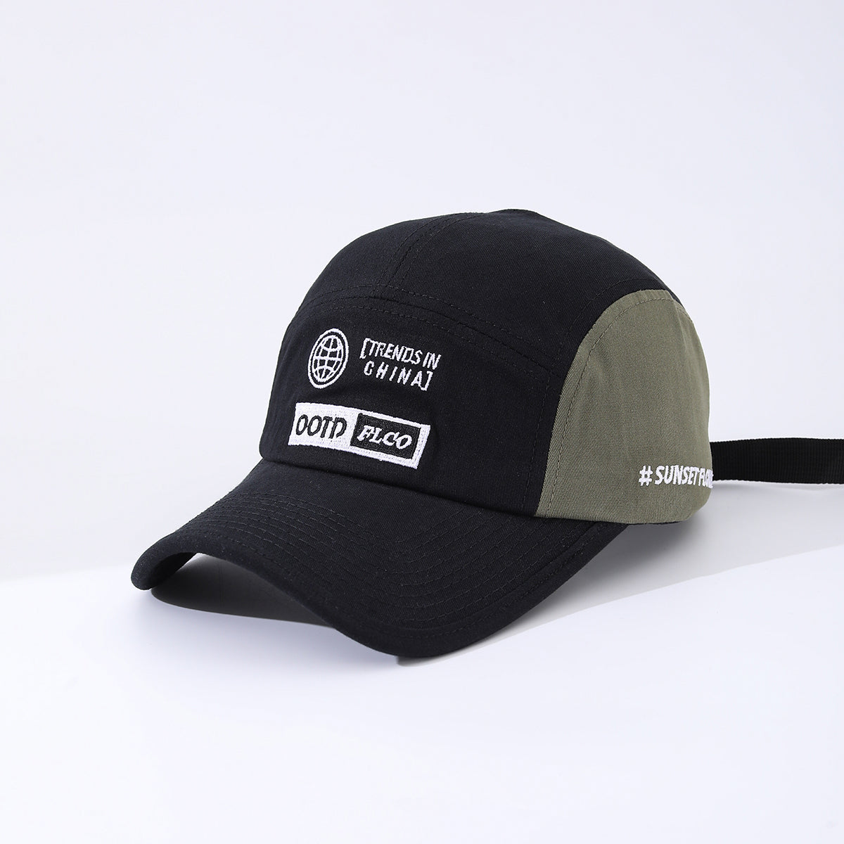 Men's Embroidered Icon Patchwork Letter Adjustable All-purpose Fashionable Baseball Cap Suitable For Outdoor Sun Protection, Hiking, Trekking And Fishing.