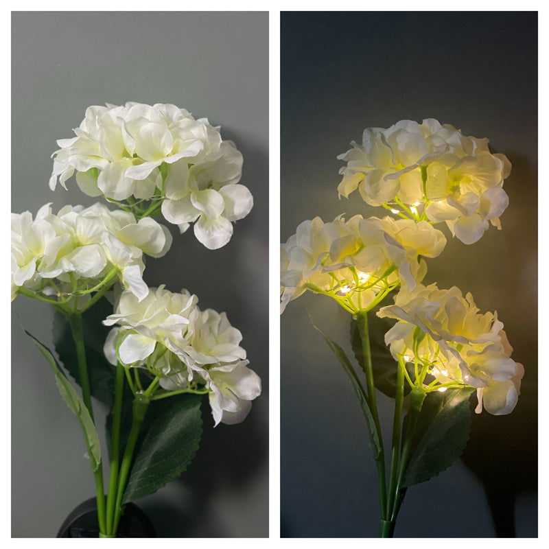 Solar Hydrangea Lights Floor Outlet Outdoor Garden Decorative Lights