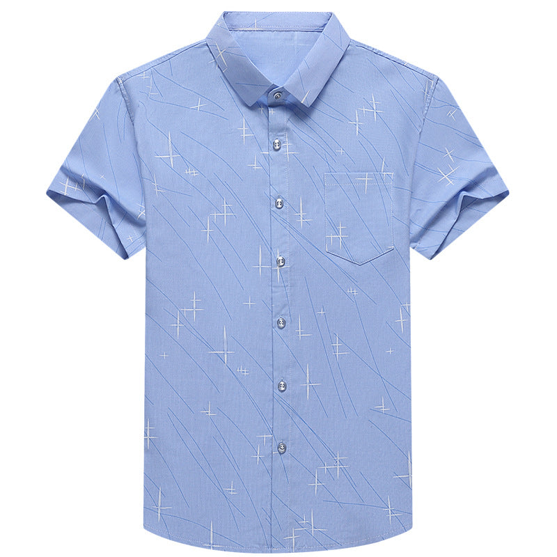 Iron-Free Casual Seamless Mens Lapel Shirt