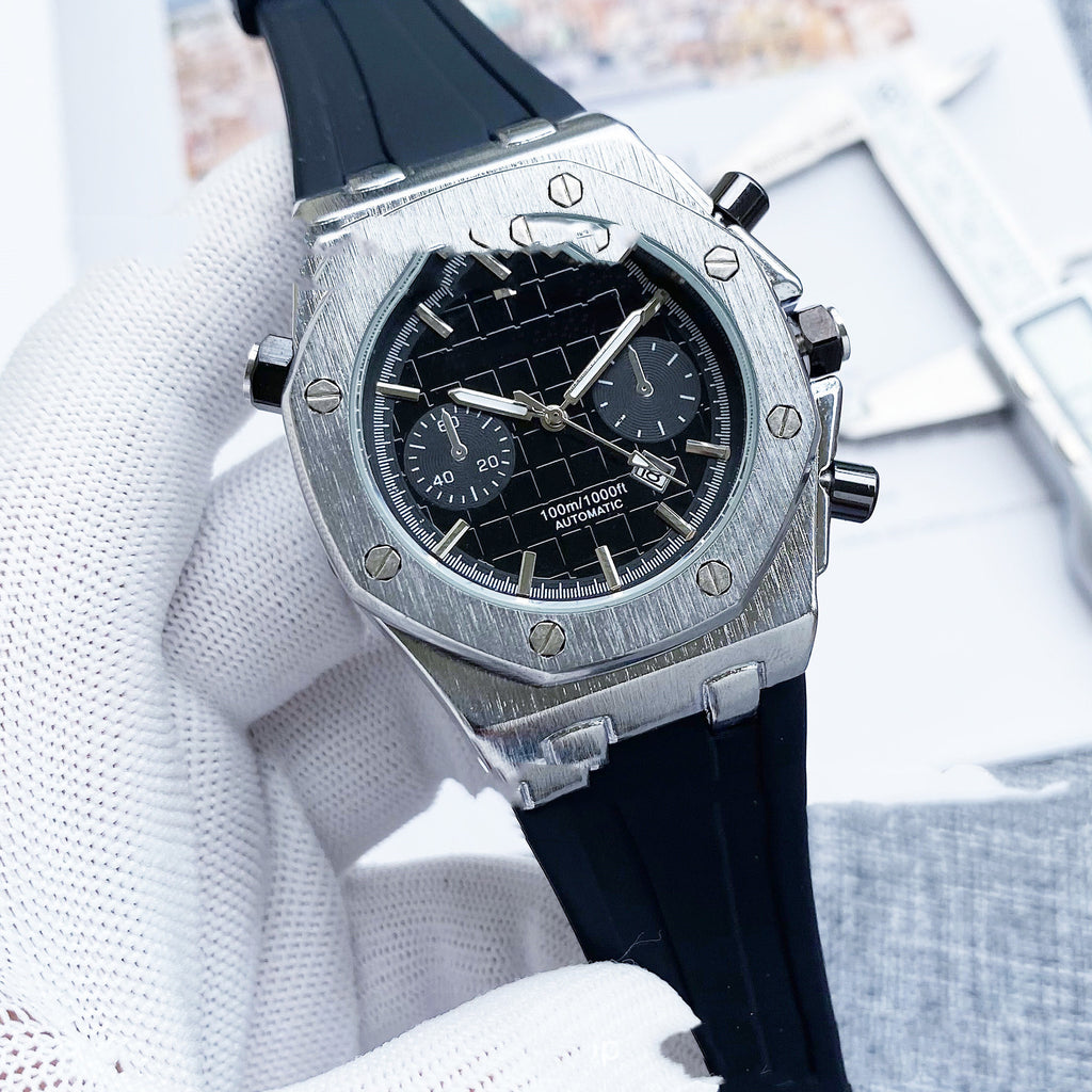 Men's Fashion Love Brand Quartz 3-pin Tape Watch