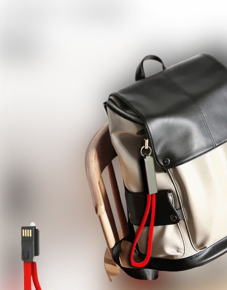 Fast charging cable keychain