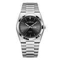 Ultra-thin Butterfly-clasp Steel-band Quartz Mens Watch