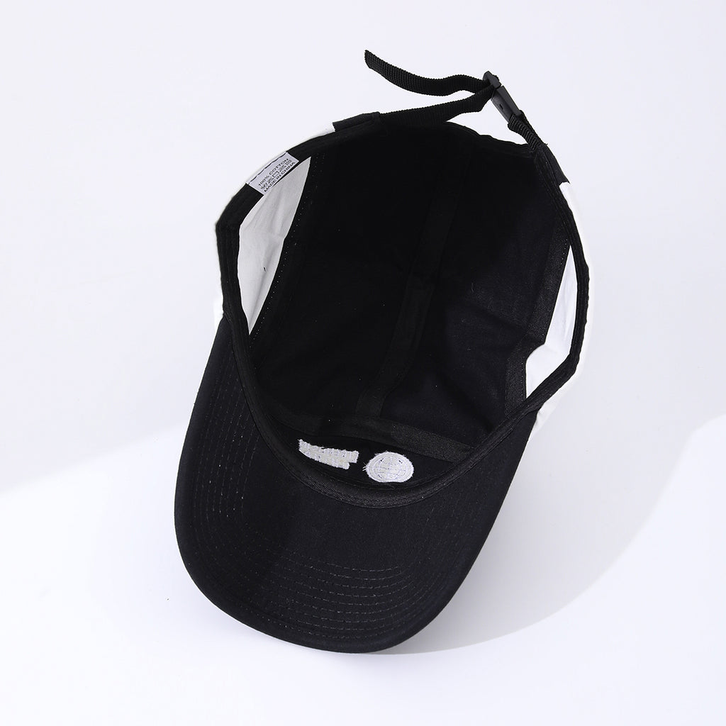 Men's Embroidered Icon Patchwork Letter Adjustable All-purpose Fashionable Baseball Cap Suitable For Outdoor Sun Protection, Hiking, Trekking And Fishing.