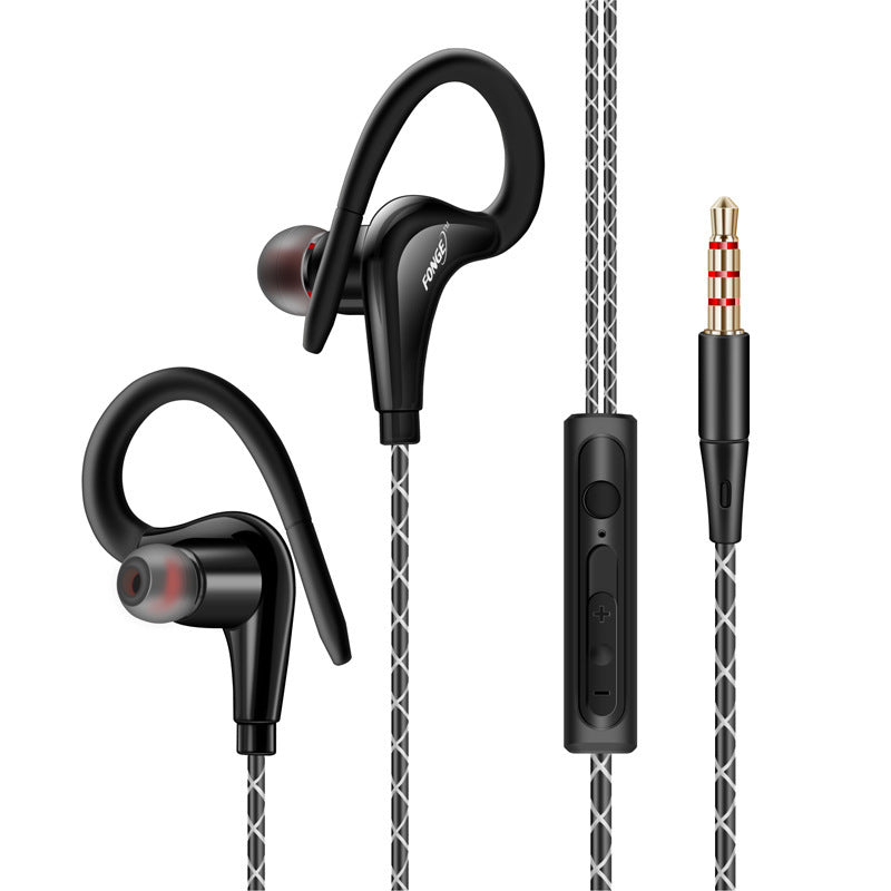 Wired Sports Headphones Ear-mounted Music Monitor Earphone Monitor Computer Cellphone